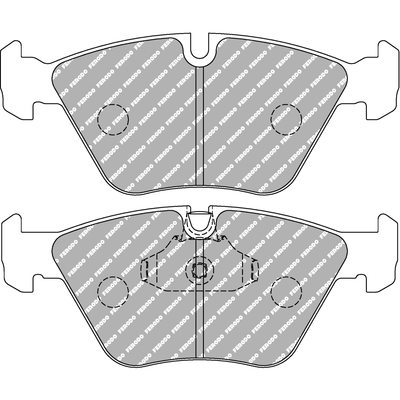 Plaquettes de frein FERODO FDS1073 DS Performance 156,5 mm x 63,9 mm x 20,2 mm