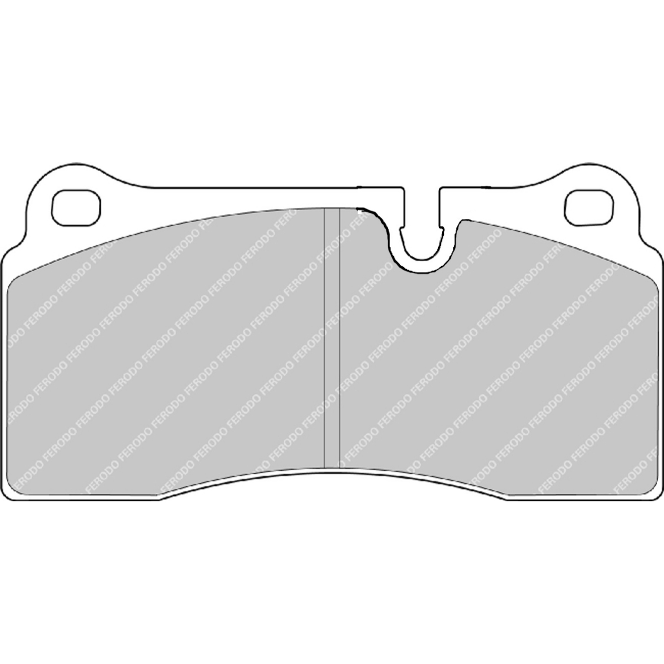 Plaquettes de frein FERODO FDS1281 DS Performance 131,8 mm x 67 mm x 18 mm
