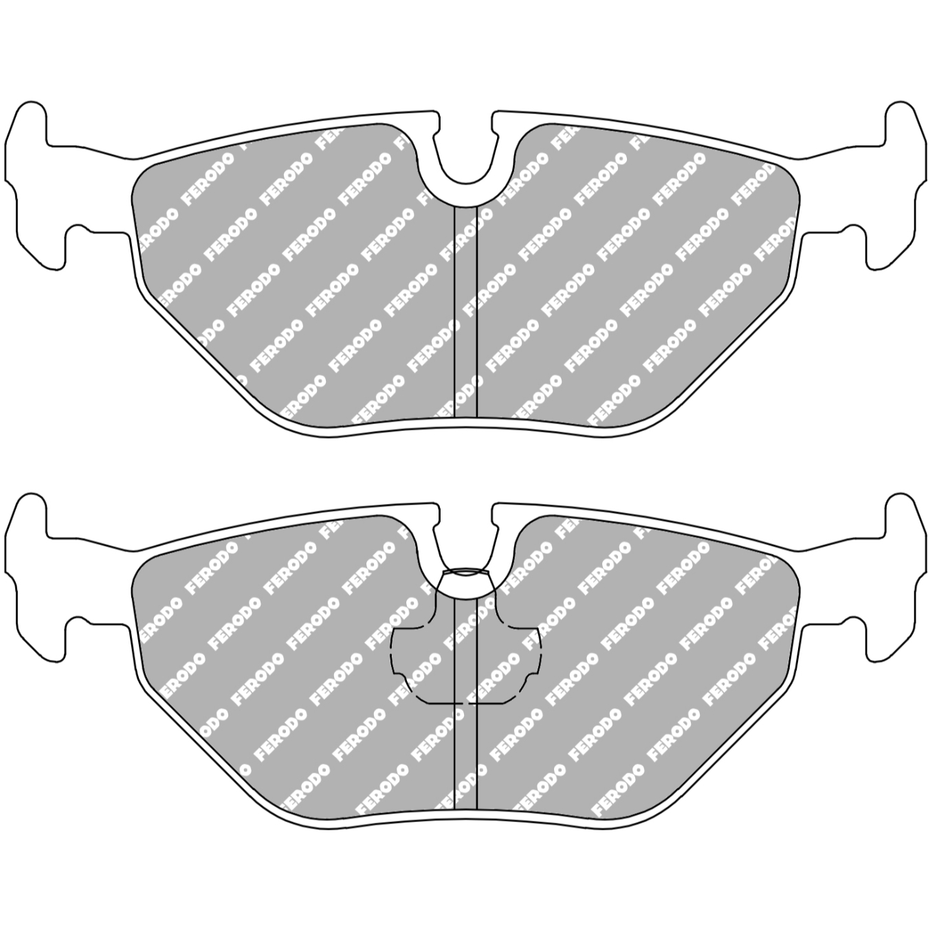 Plaquettes de frein FERODO FDS1301 DS Performance 123,2 mm x 45 mm x 16,6 mm