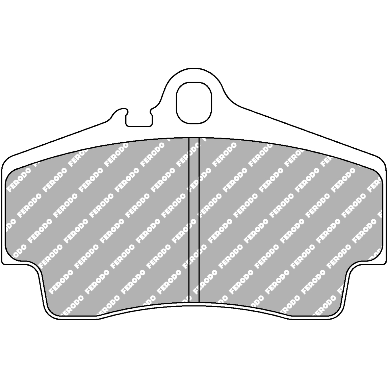 Plaquettes de frein FERODO FDS1308 DS Performance 112,3 mm x 73 mm x 15,2 mm