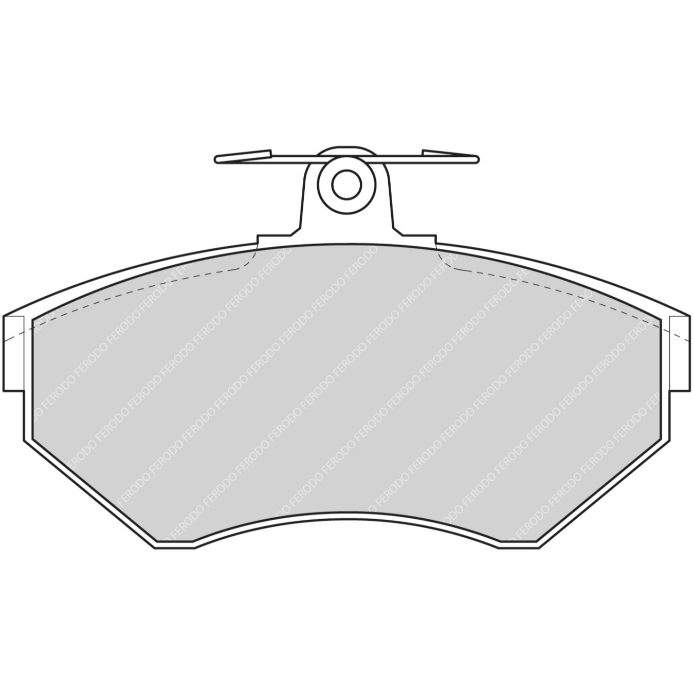 Plaquettes de frein FERODO FDS1312 DS Performance 119 mm x 69 mm x 16 mm