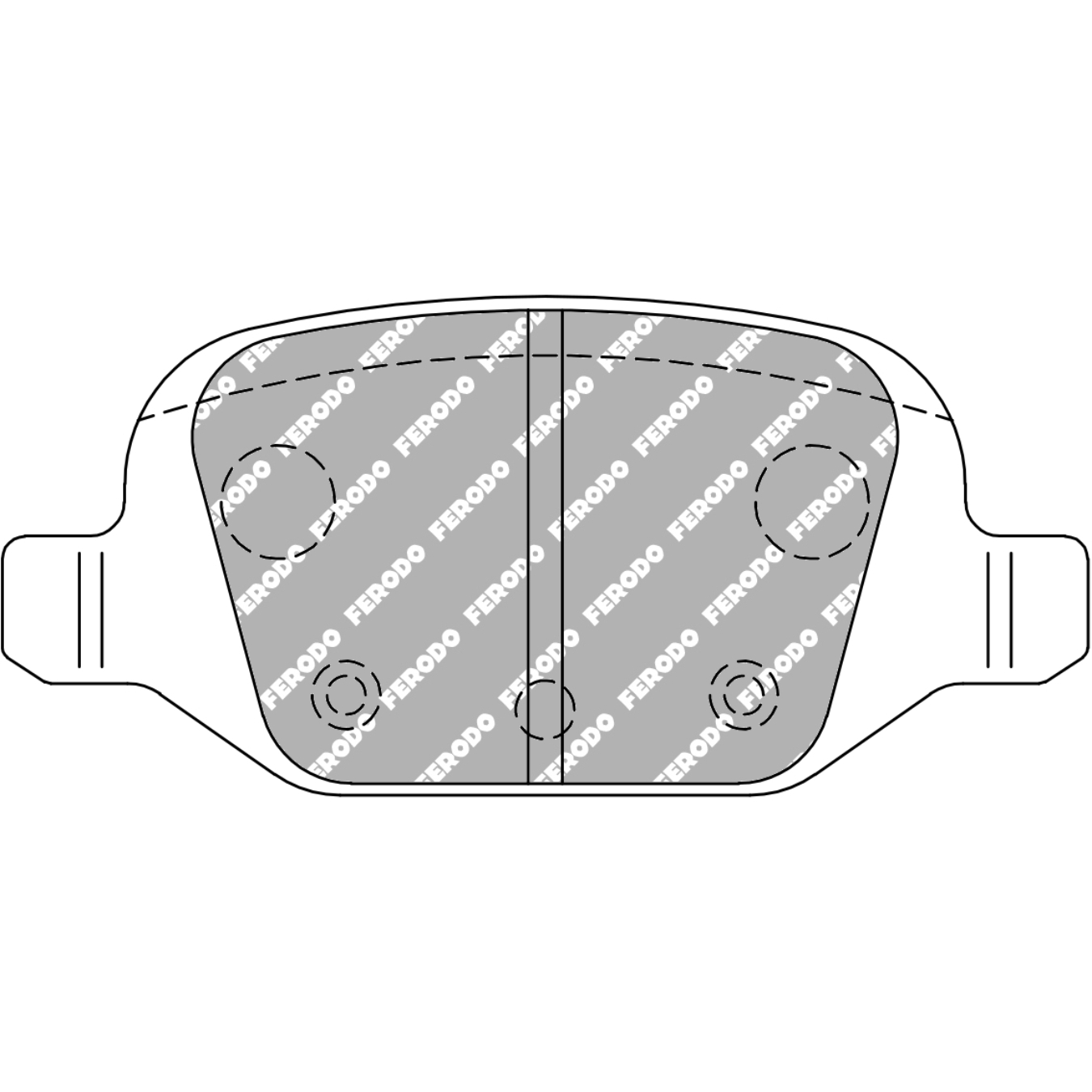 Plaquettes de frein FERODO FDS1324 DS Performance 95,8 mm x 44 mm x 13,9 mm