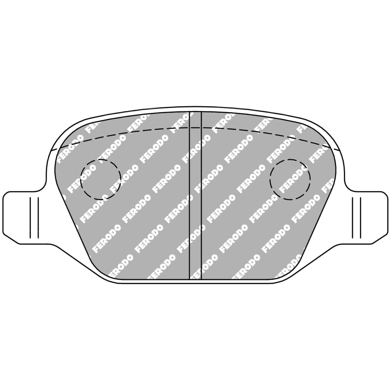 Plaquettes de frein FERODO FDS1349 DS Performance 95,8 mm x 44 mm x 16,6 mm