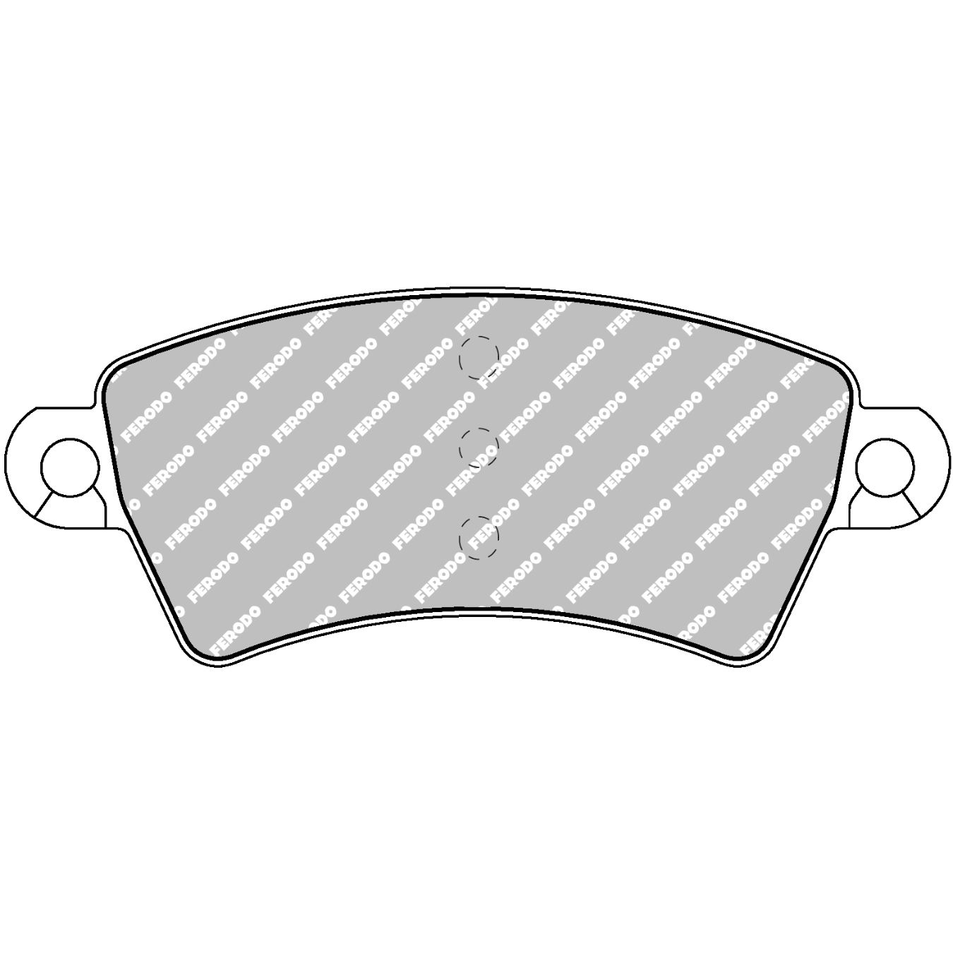 Plaquettes de frein FERODO FDS1370 DS Performance 131,2 mm x 52,5 mm x 17,4 mm