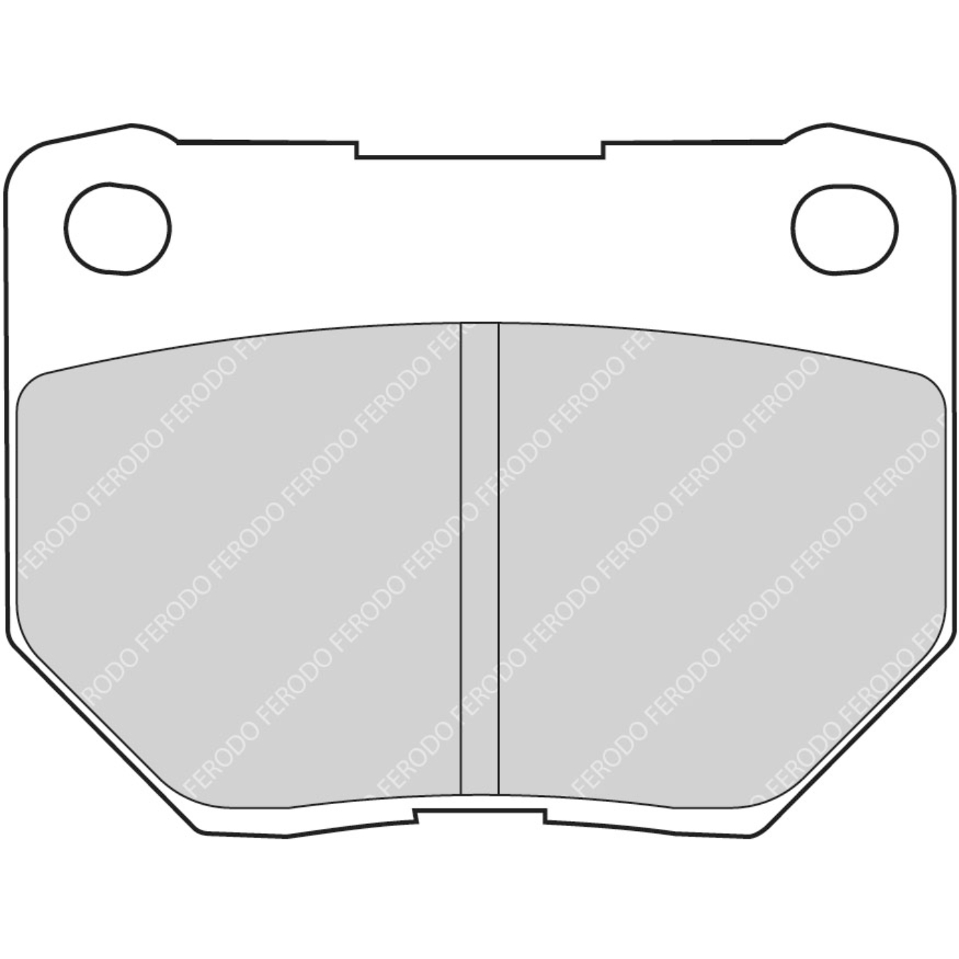 Plaquettes de frein FERODO FDS1372 DS Performance 73,3 mm x 55 mm x 15 mm