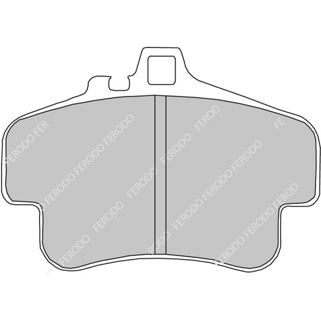 Plaquettes de frein FERODO FDS1435 DS Performance 121 mm x 85 mm x 17 mm