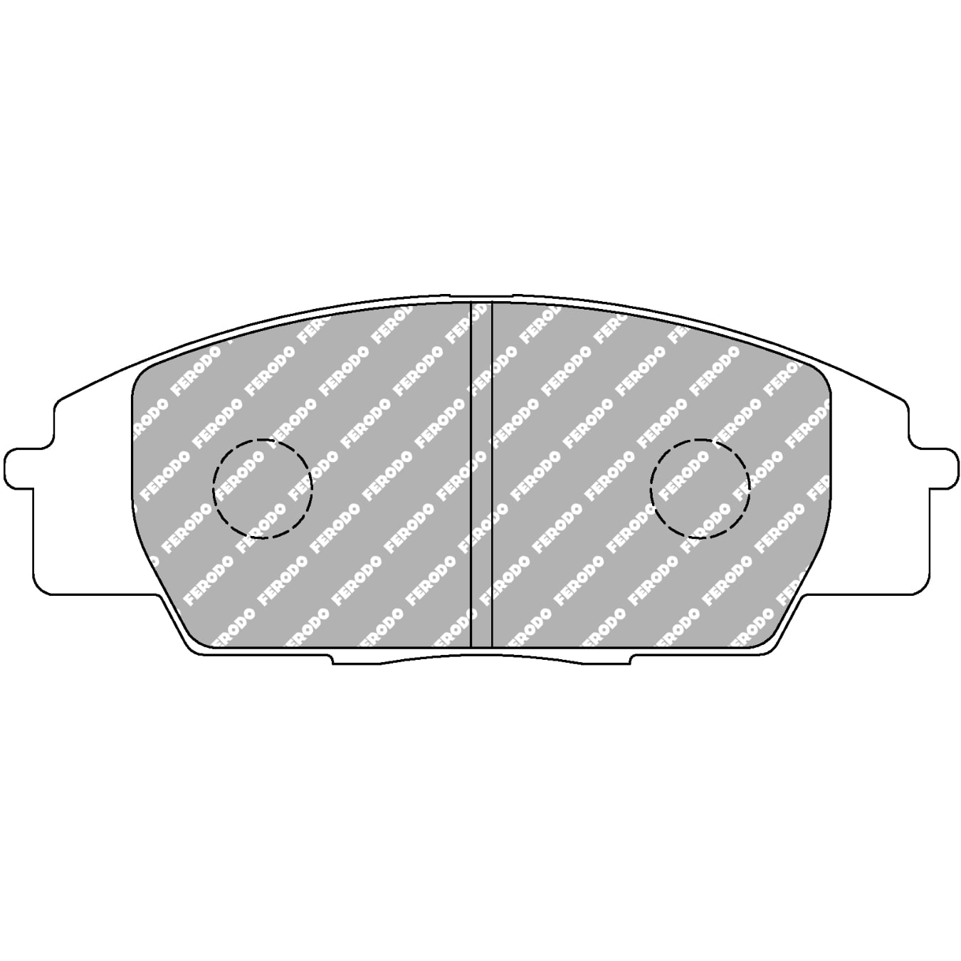 Plaquettes de frein FERODO FDS1444 DS Performance 135,2 mm x 52 mm x 16 mm