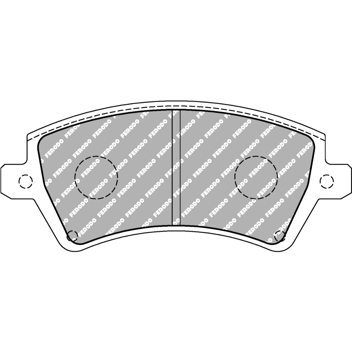Plaquettes de frein FERODO FDS1573 DS Performance 131,7 mm x 56,6 mm x 17,5 mm