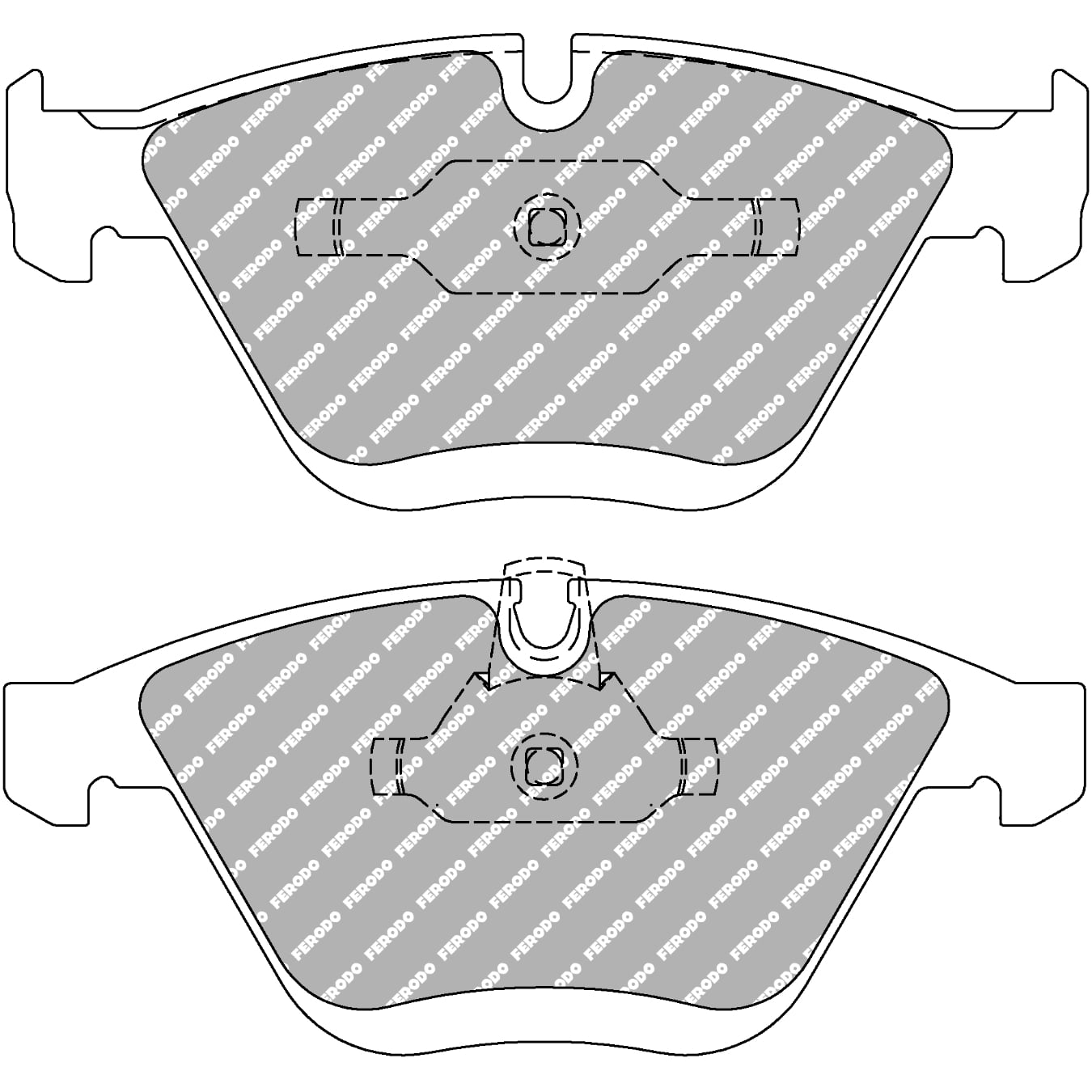 Plaquettes de frein FERODO FDS1628 DS Performance 155,3 mm x 68,5 mm x 19,2 mm