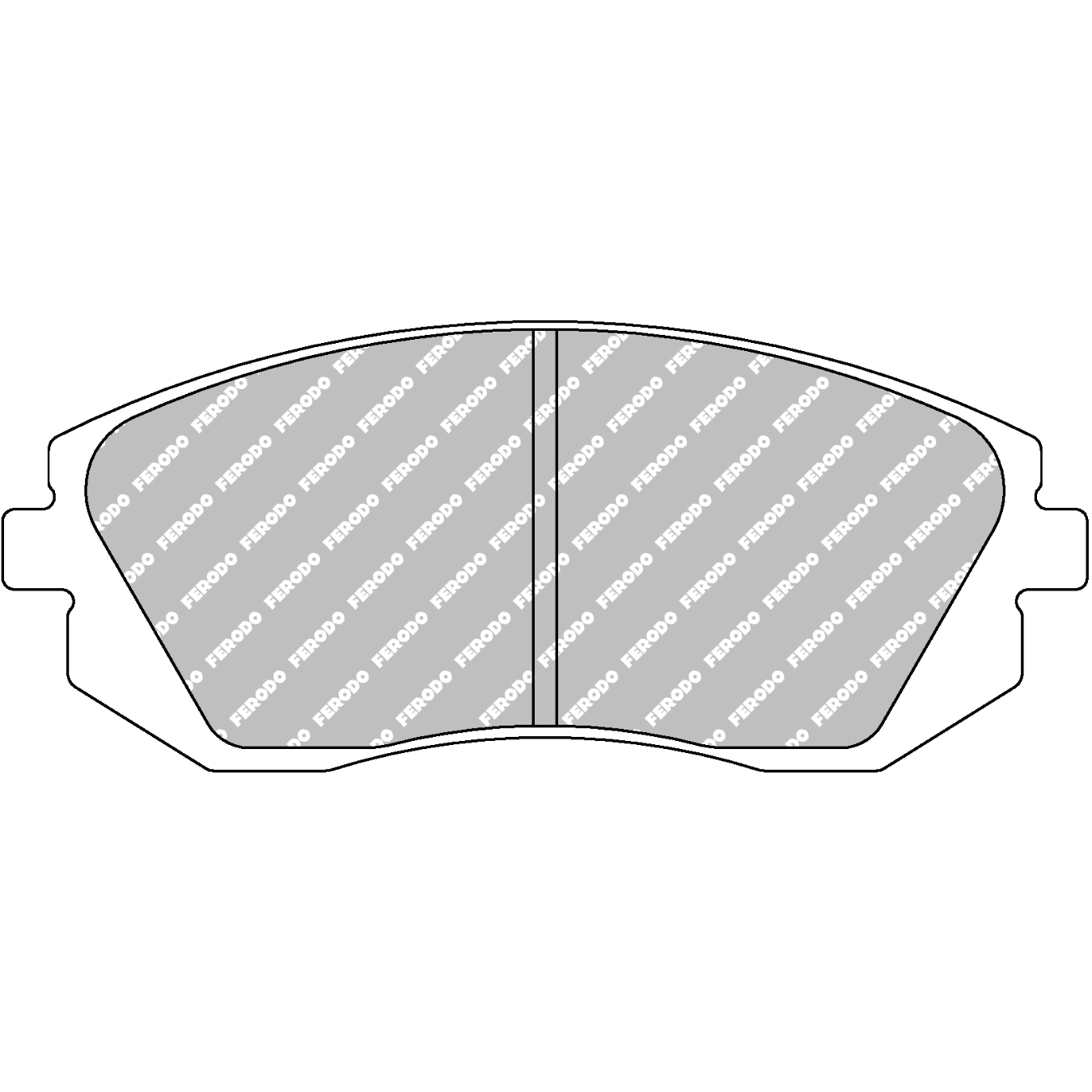 Plaquettes de frein FERODO FDS1639 DS Performance 137,5 mm x 56,8 mm x 17,6 mm