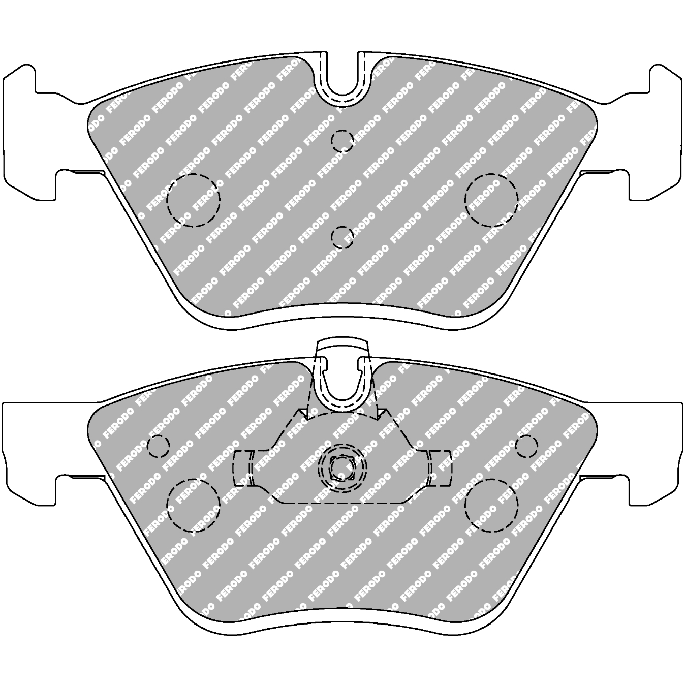 Plaquettes de frein FERODO FDS1773 DS Performance 154,9 mm x 63,5 mm x 19,2 mm