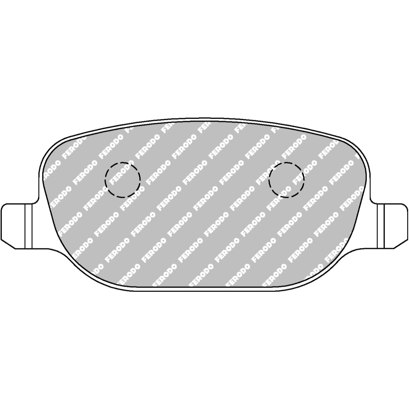 Plaquettes de frein FERODO FDS1795 DS Performance 116,8 mm x 49,6 mm x 16,7 mm