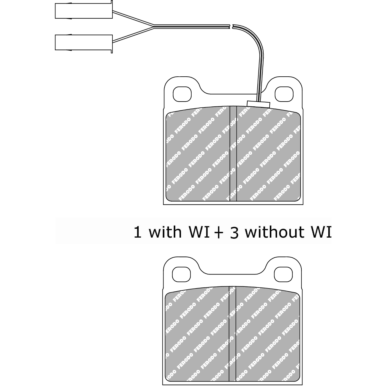 Plaquettes de frein FERODO FDS2 DS Performance 61,8 mm x 56,6 mm x 15 mm