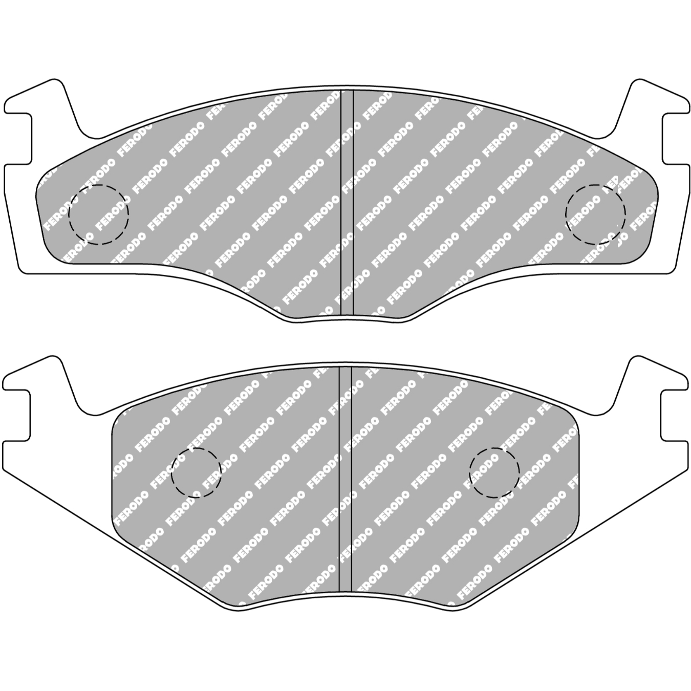 Plaquettes de frein FERODO FDS392 DS Performance 138 mm x 49,3 mm x 15,3 mm