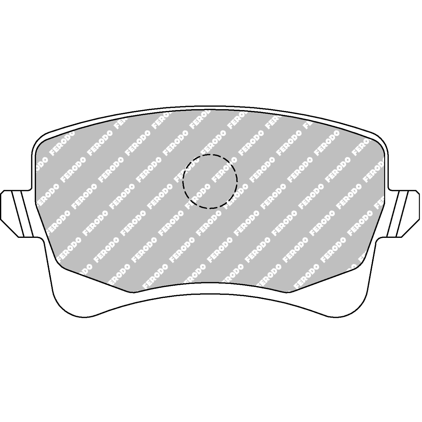 Plaquettes de frein FERODO FDS4050 DS Performance 116,4 mm x 58,8 mm x 17,8 mm