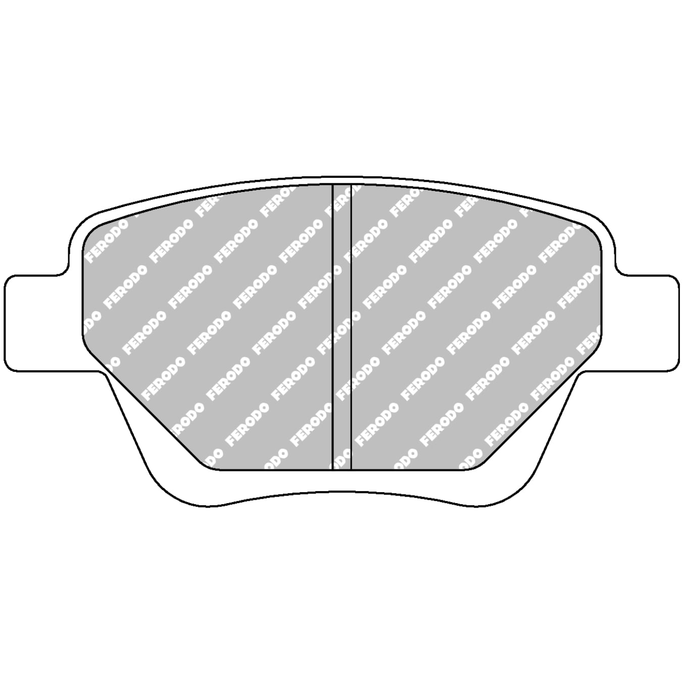 Plaquettes de frein FERODO FDS4316 DS Performance 109,5 mm x 53,6 mm x 15,6 mm