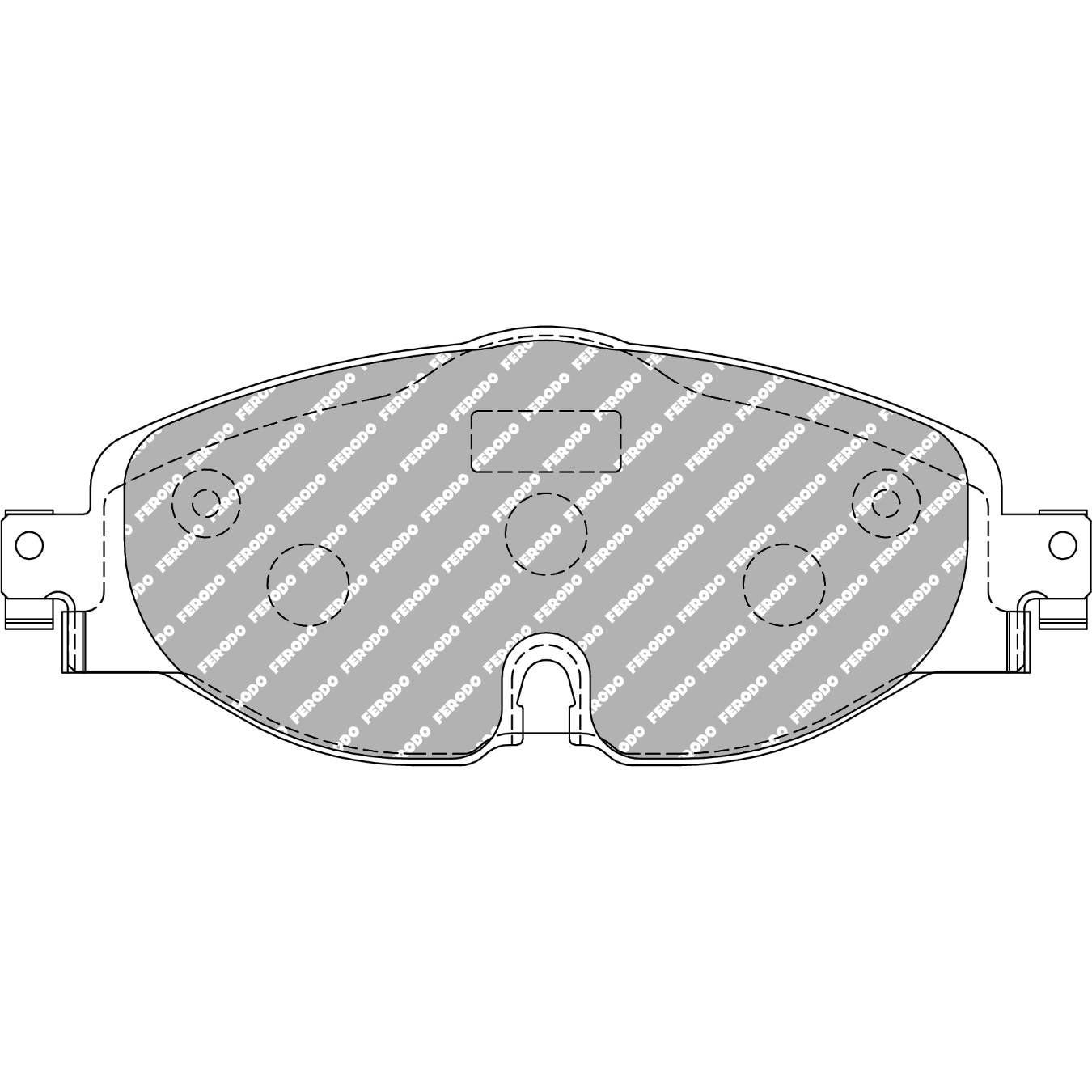 Plaquettes de frein FERODO FDS4433 DS Performance 160,3 mm x 64,5 mm x 20,3 mm
