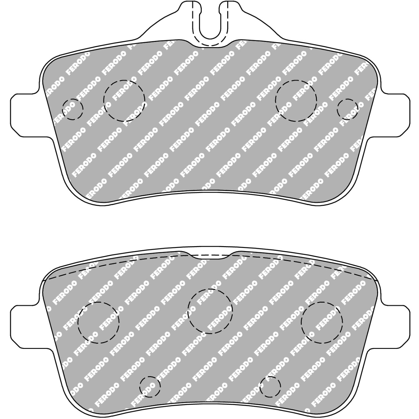 Plaquettes de frein FERODO FDS4587 DS Performance 116,4 mm x 59,6 mm x 16,5 mm
