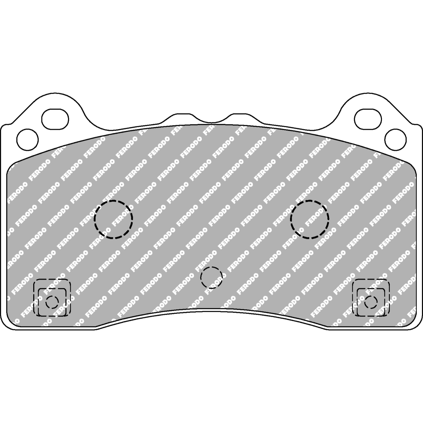 Plaquettes de frein FERODO FDS4830 DS Performance 137,8 mm x 77,9 mm x 15,1 mm