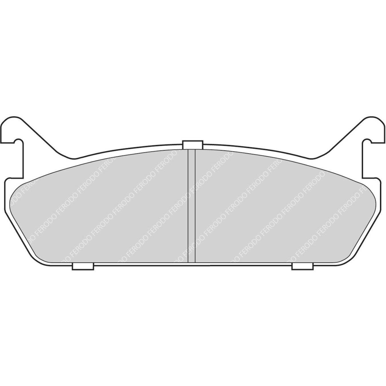 Plaquettes de frein FERODO FDS654 DS Performance 100 mm x 39 mm x 12,5 mm