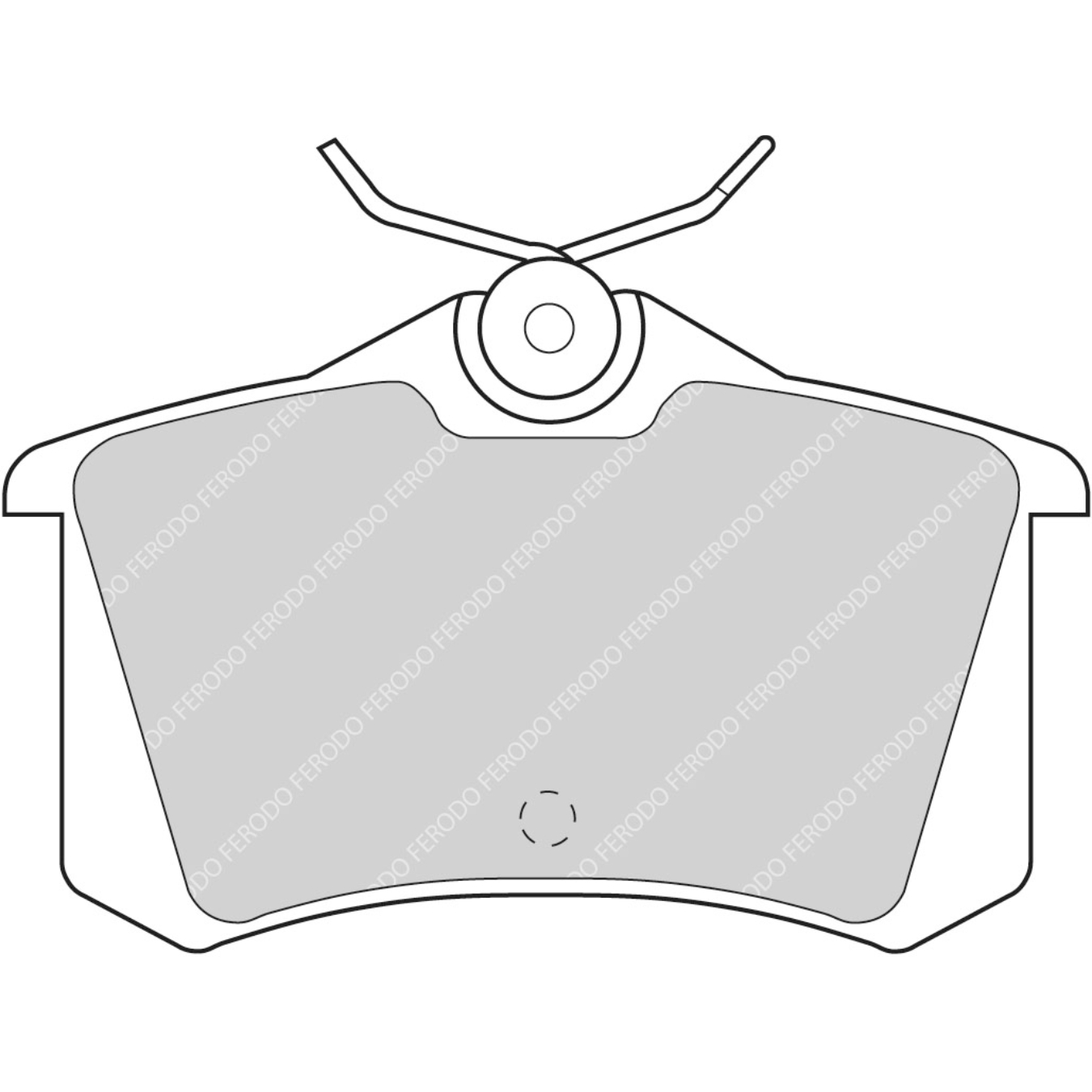 Plaquettes de frein FERODO FDS726 DS Performance 88 mm x 53 mm x 14,4 mm