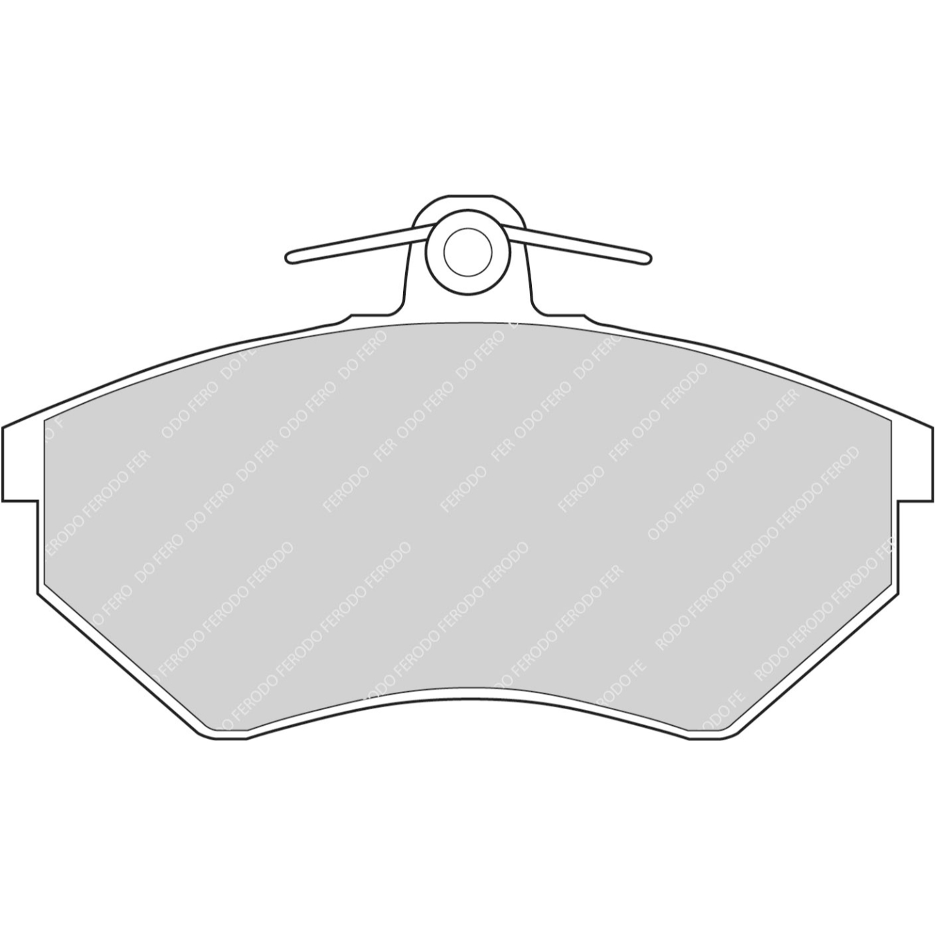 Plaquettes de frein FERODO FDS774 DS Performance 119 mm x 70 mm x 16,2 mm