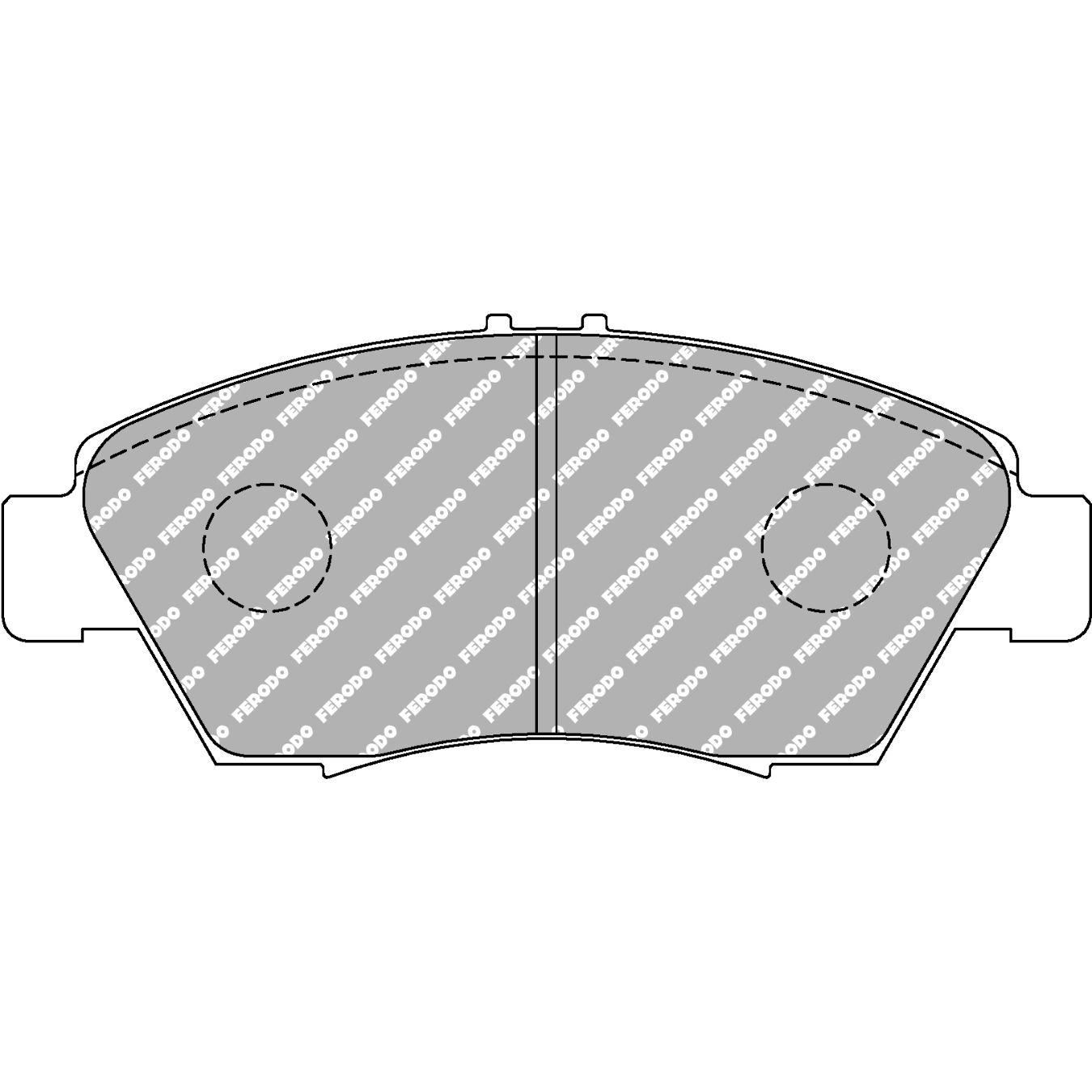 Plaquettes de frein FERODO FDS776 DS Performance 136,5 mm x 58 mm x 16,5 mm