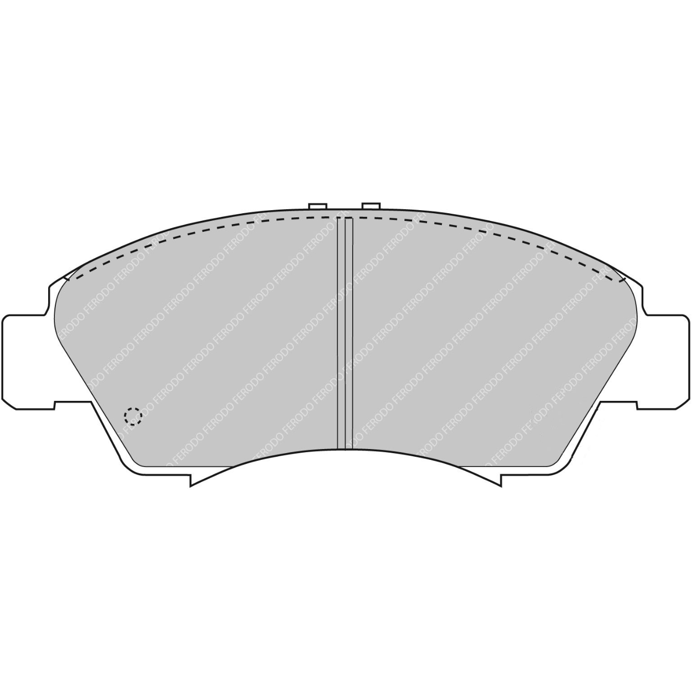 Plaquettes de frein FERODO FDS777 DS Performance 131,4 mm x 53 mm x 15 mm