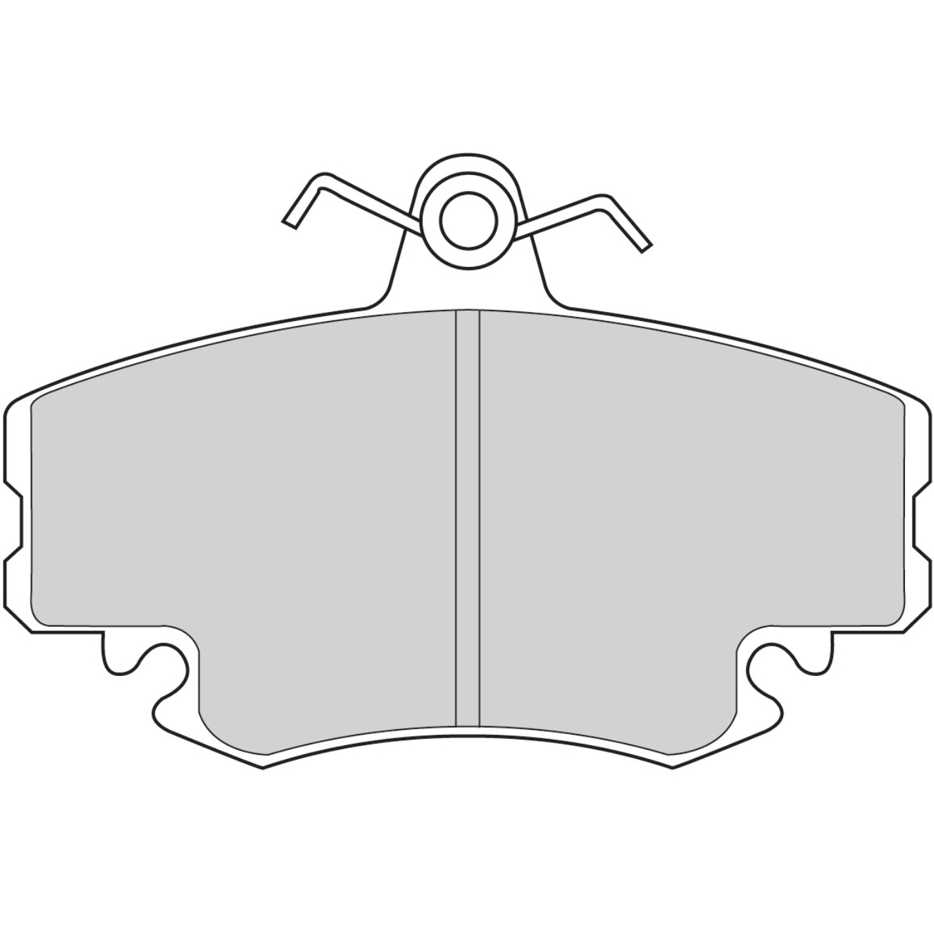 Plaquettes de frein FERODO FDS845 DS Performance 100 mm x 65 mm x 18 mm