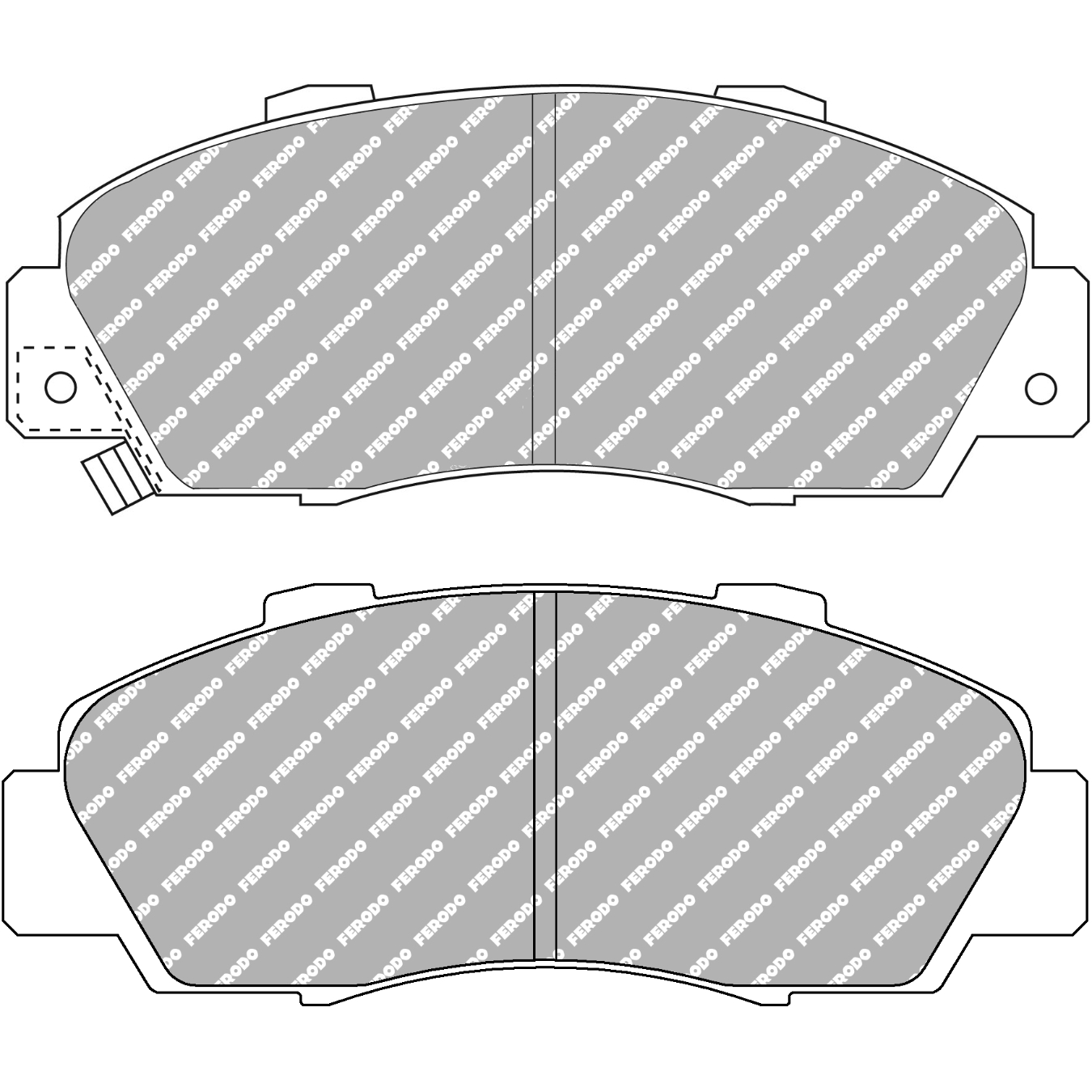Plaquettes de frein FERODO FDS905 DS Performance 148,8 mm x 57 mm x 18,5 mm