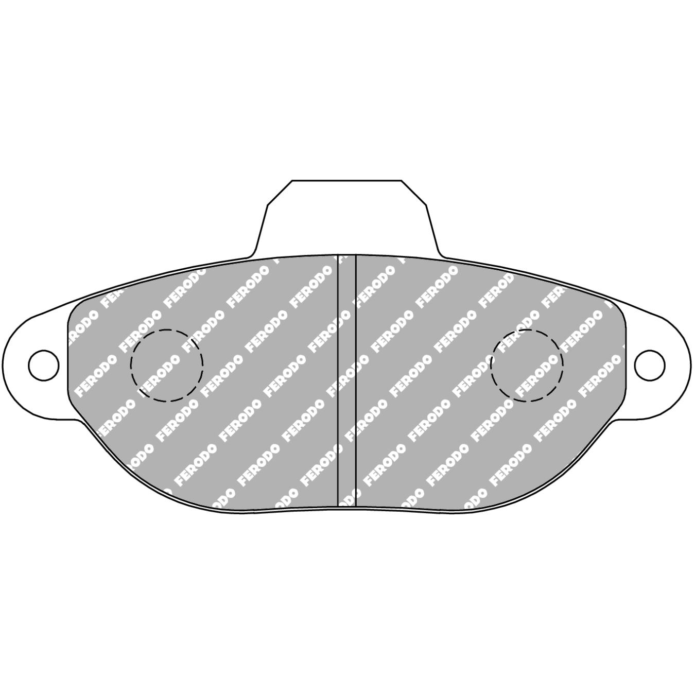 Plaquettes de frein FERODO FDS925 DS Performance 115,1 mm x 55 mm x 17 mm