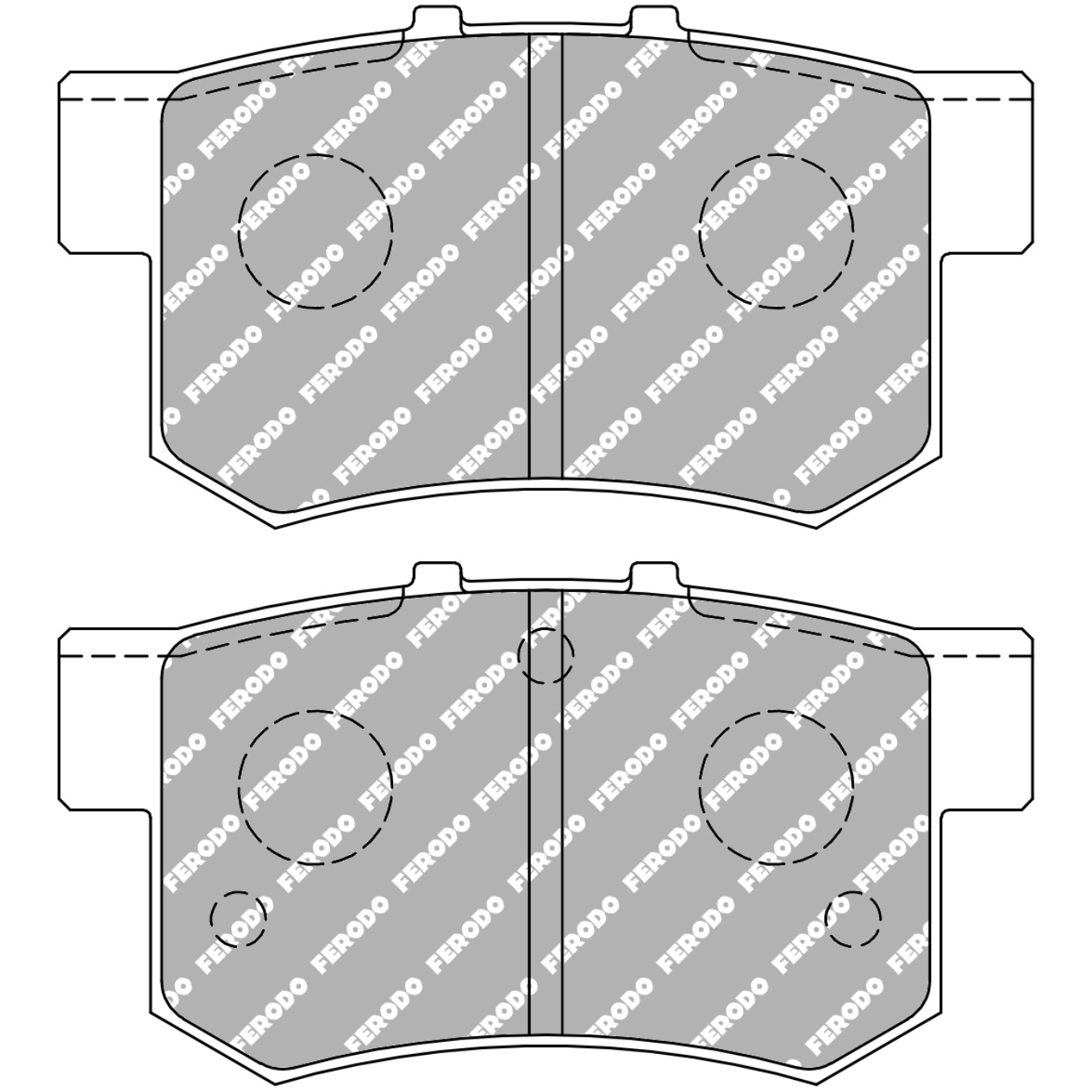 Plaquettes de frein FERODO FDS956 DS Performance 88,8 mm x 47,5 mm x 14,4 mm