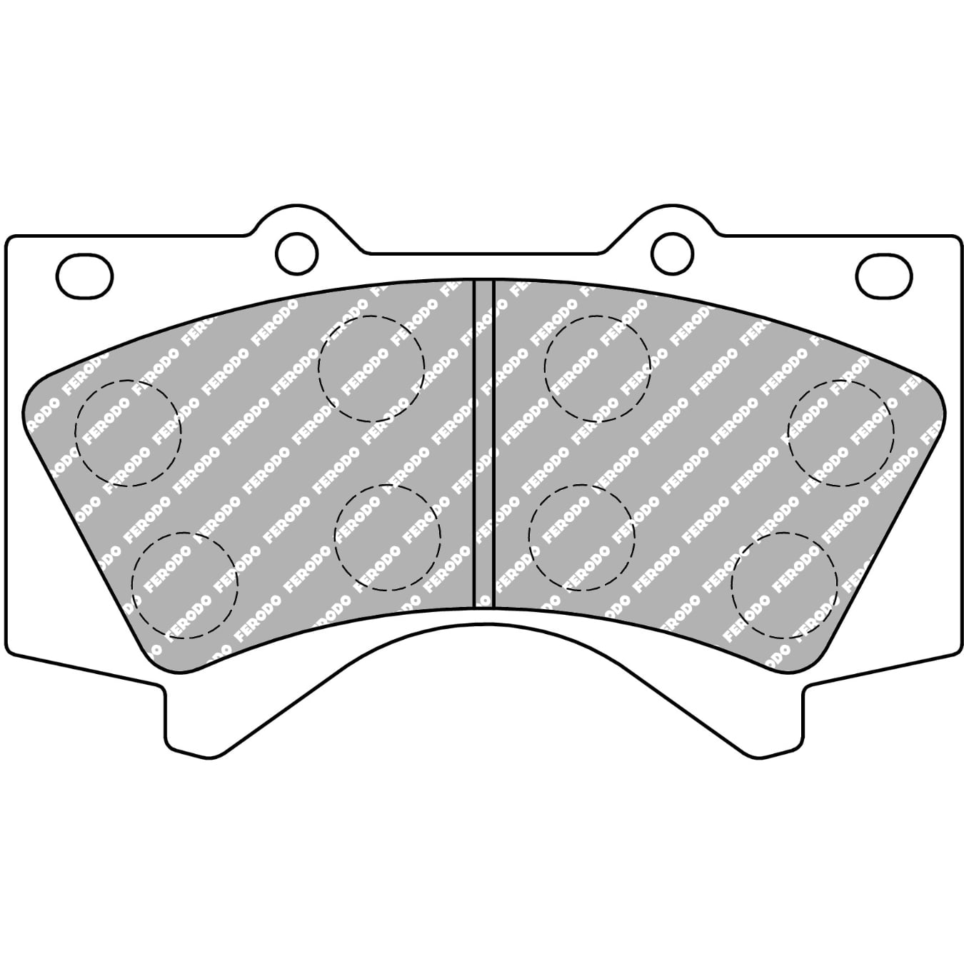 Plaquettes de frein FERODO FDSE4229 DS Performance 143,9 mm x 83,8 mm x 17,7 mm