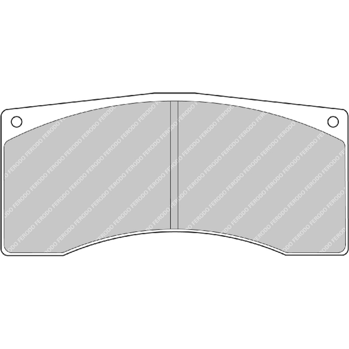 Plaquettes de frein FERODO FDSR1077 DS Performance 131,8 mm x 61 mm x 16 mm