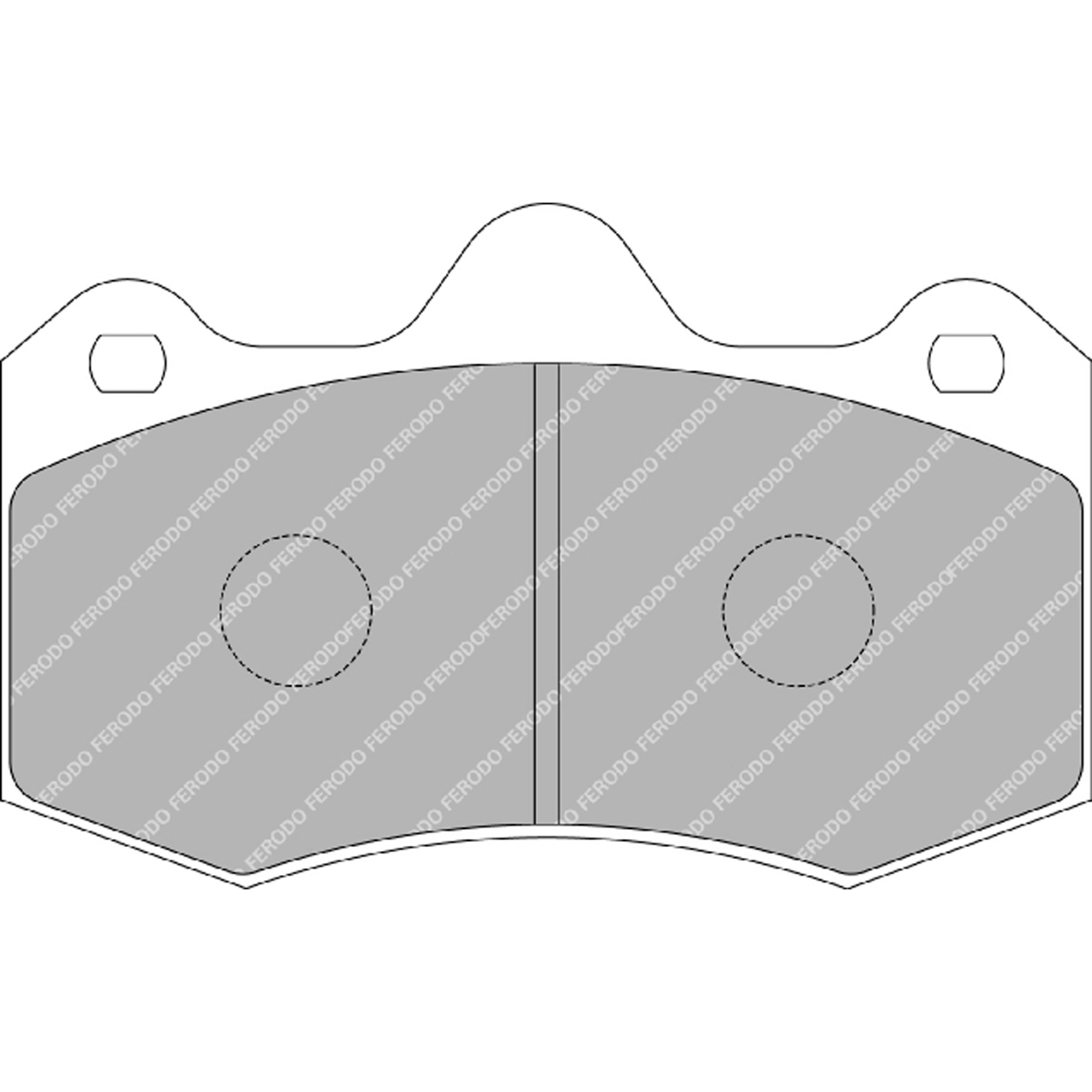 Plaquettes de frein FERODO FDSR3083 DS Performance 130,3 mm x 81 mm x 16,9 mm