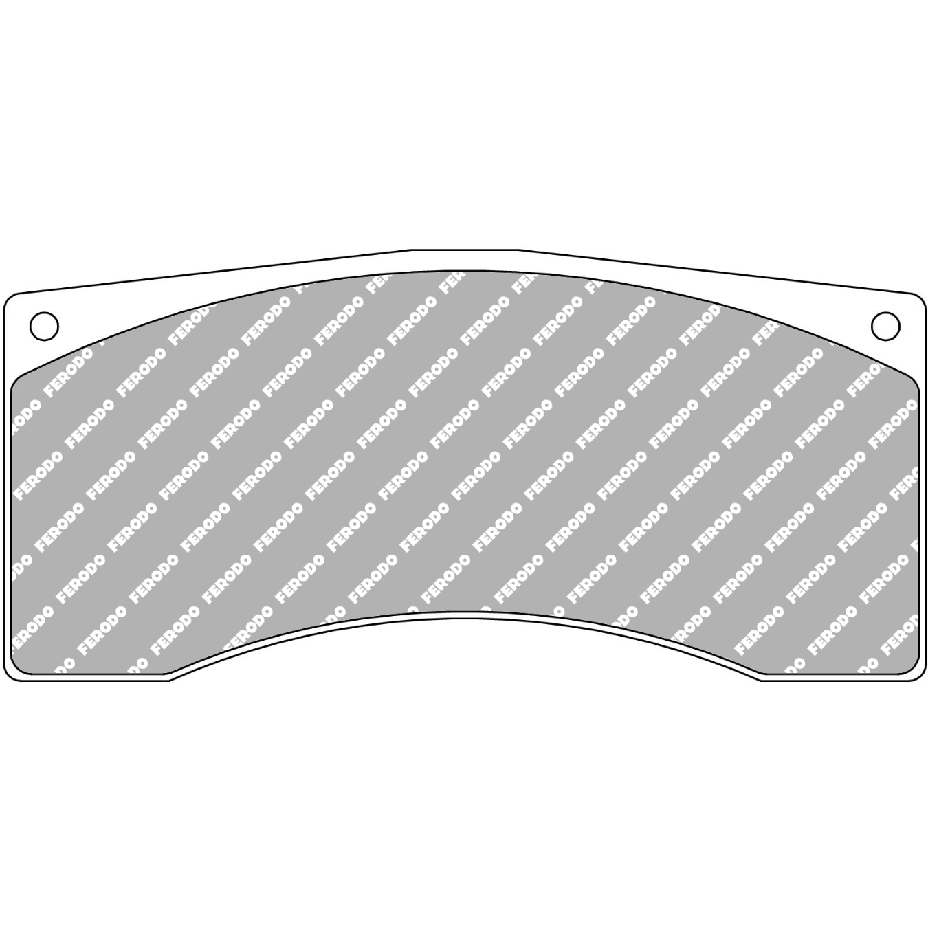 Plaquettes de frein FERODO FRP1078 DS2500 131,8 mm x 62,2 mm x 25 mm
