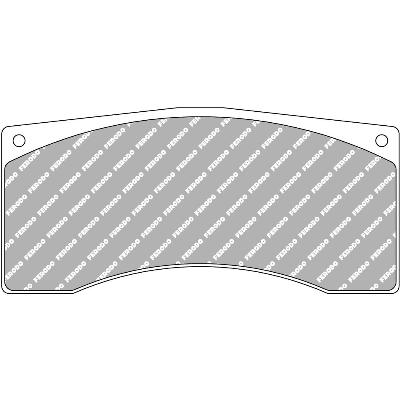 Plaquettes de frein FERODO FRP1078 DS3.12 131.8 x 62.2 x 25 mm