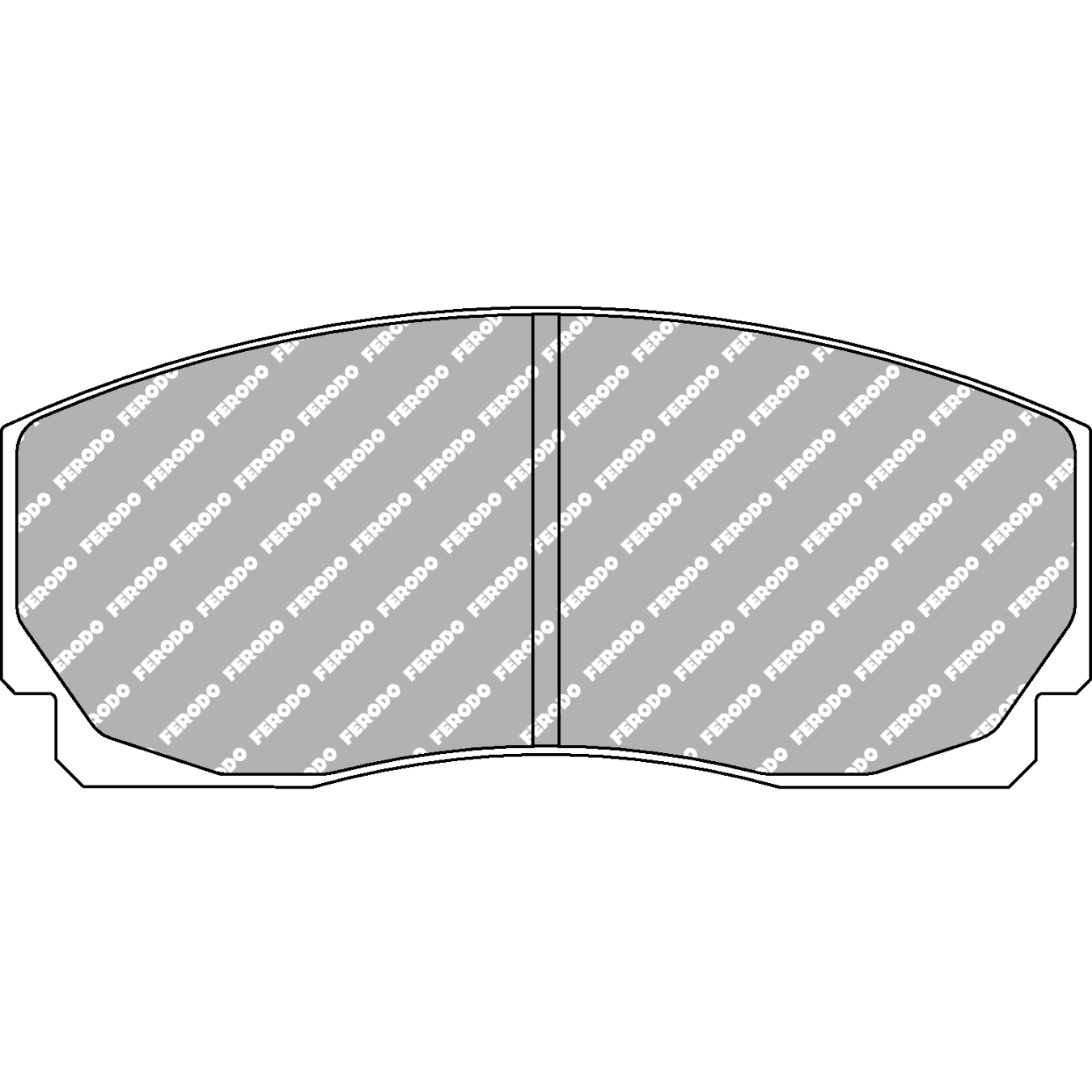 Plaquettes de frein FERODO FRP203 DSUNO 127 mm x 56 mm x 16,5 mm