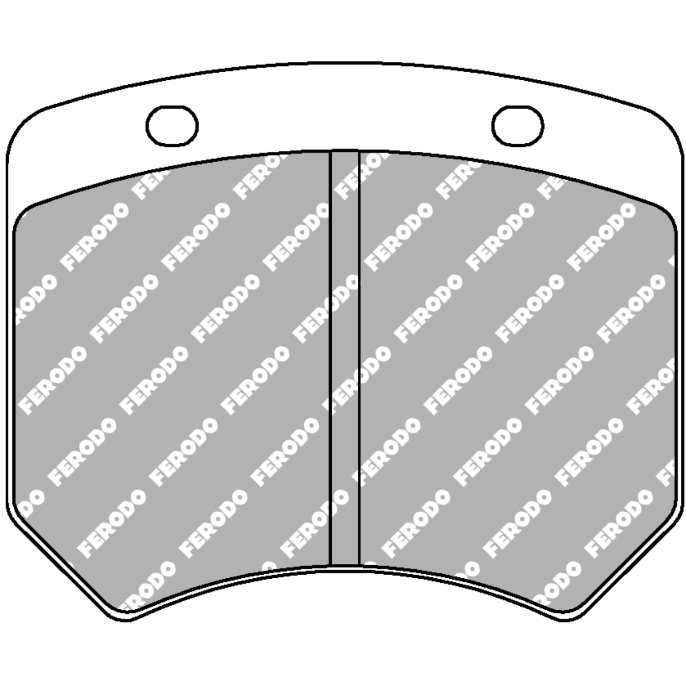 Plaquettes de frein FERODO FRP205 DSUNO 70 mm x 57,9 mm x 16,8 mm