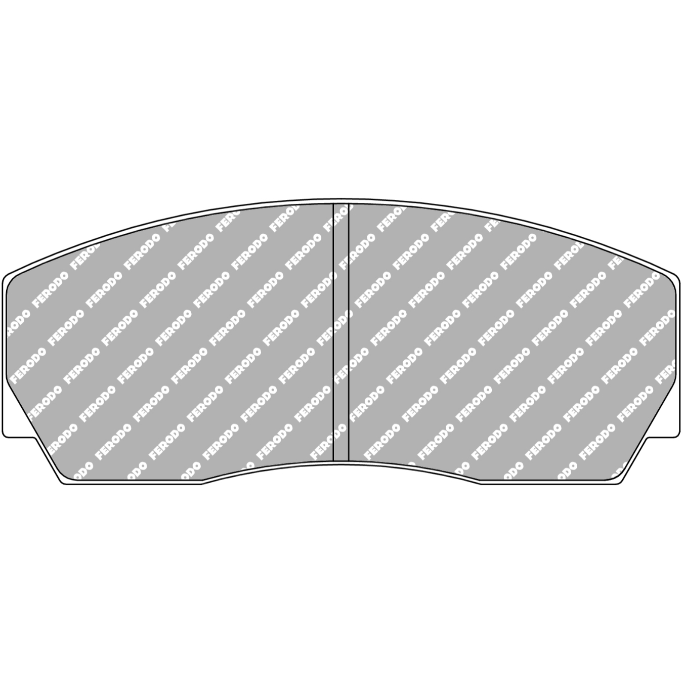 Plaquettes de frein FERODO FRP216 DS3.12 132,4 mm x 56 mm x 17 mm
