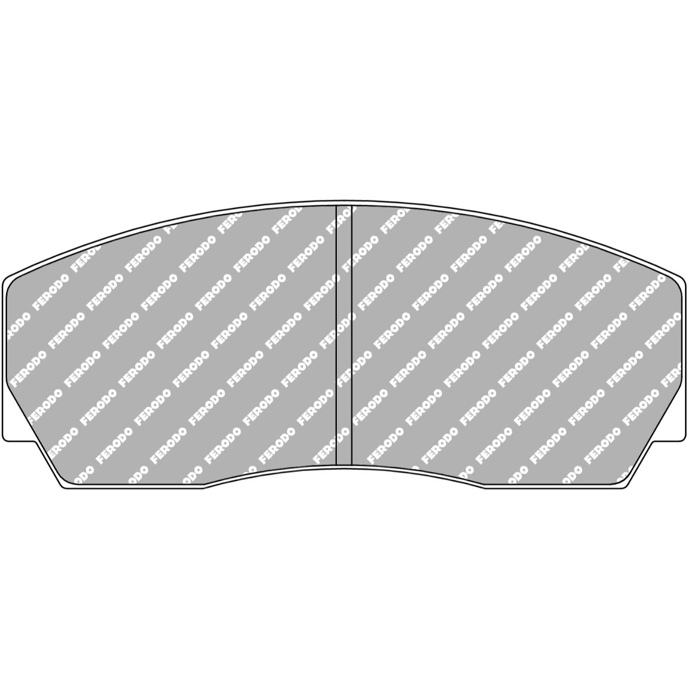 Plaquettes de frein FERODO FRP216 TL66 132.4 x 56 x 17 mm