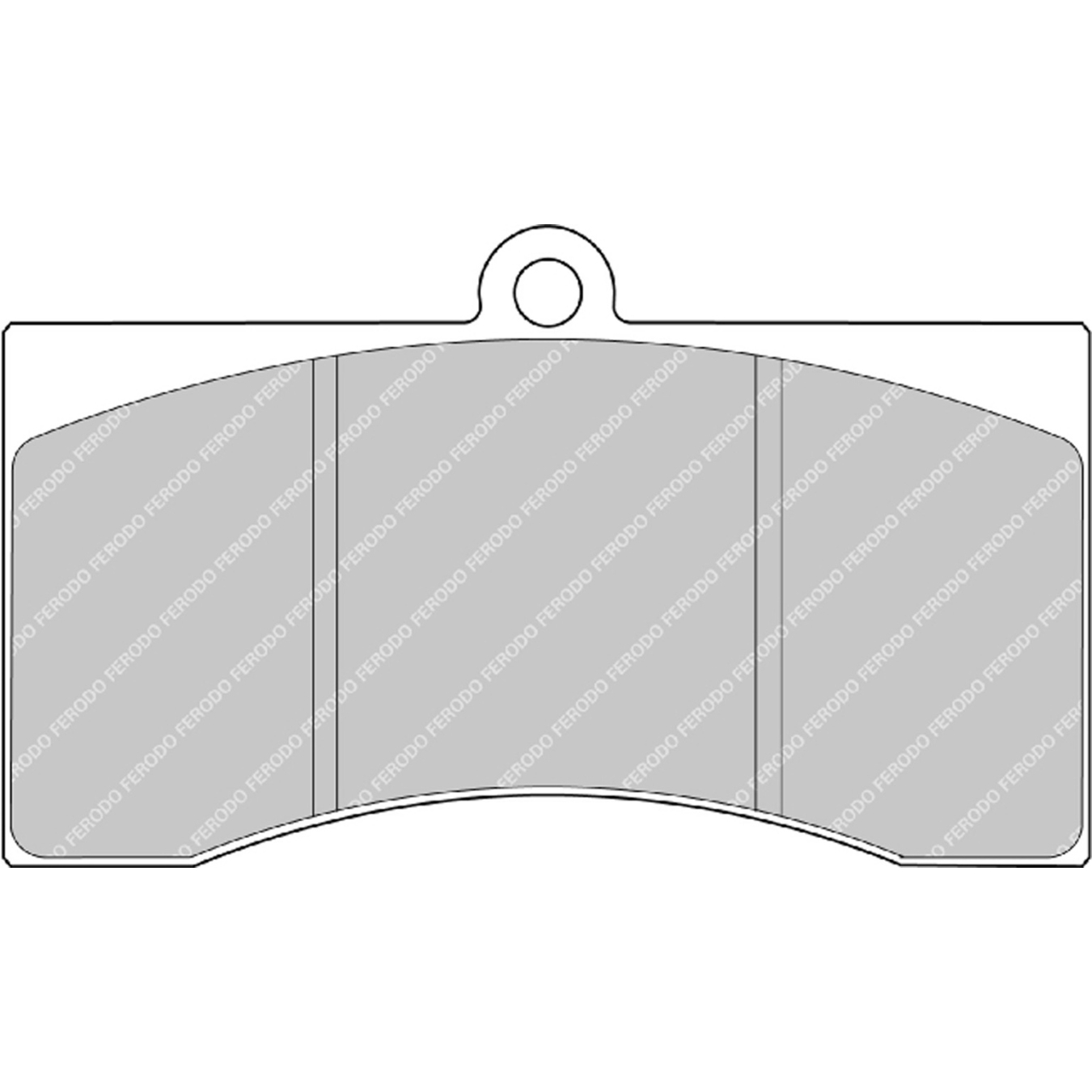 Plaquettes de frein FERODO FRP217 DS1.11 130,2 mm x 76 mm x 25 mm