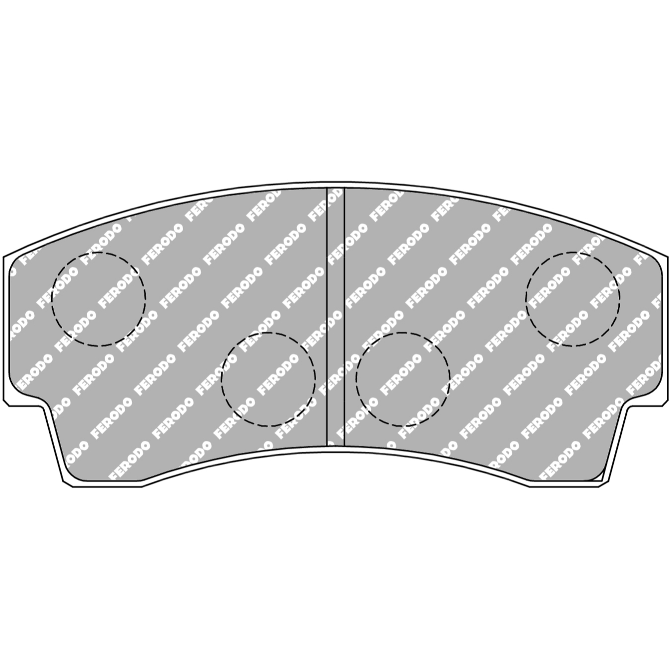 Plaquettes de frein FERODO FRP219 FER4003 113,6 mm x 52,4 mm x 16 mm