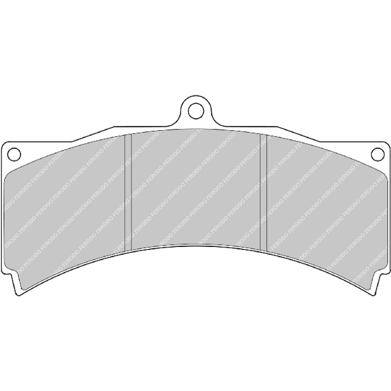 Plaquettes de frein FERODO FRP3000 DS2500 152 mm x 77 mm x 18 mm