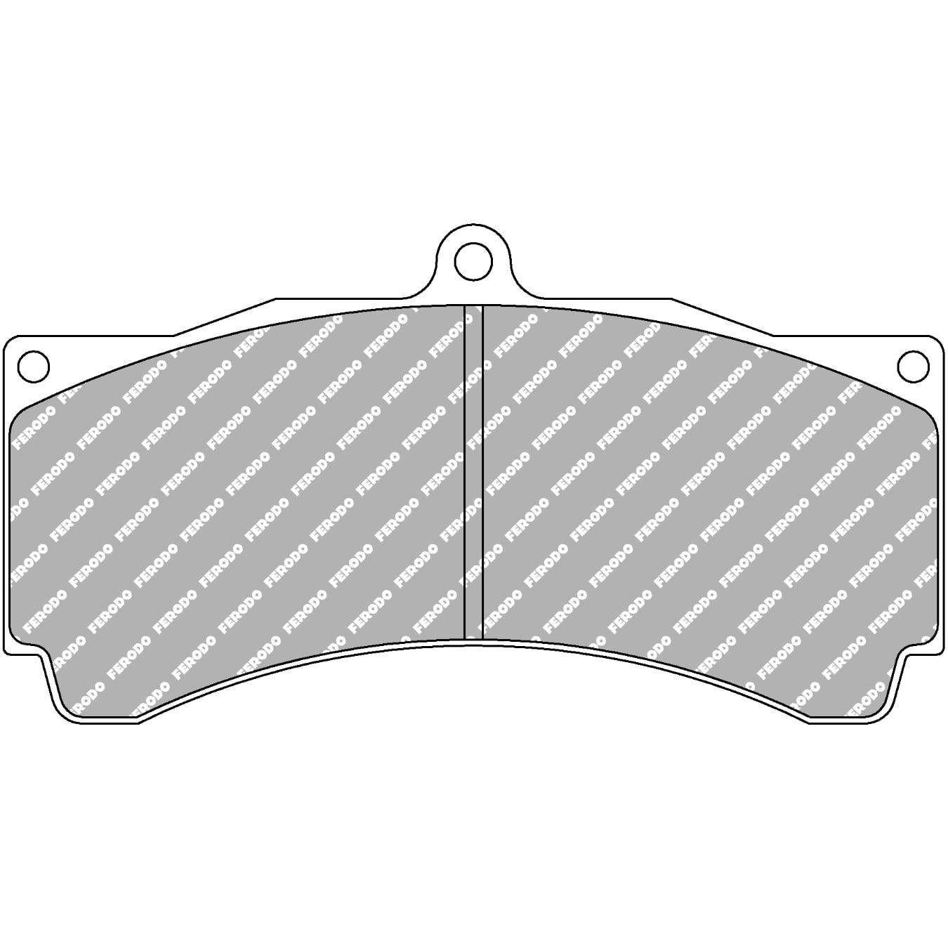 Plaquettes de frein FERODO FRP3003 DS2500 152,1 mm x 80 mm x 18 mm