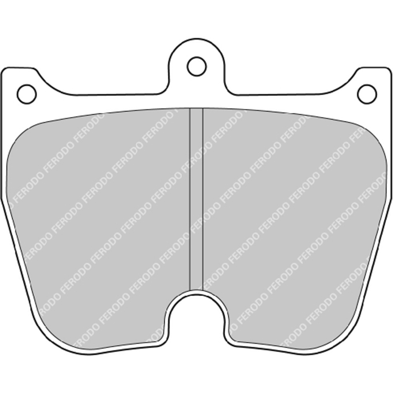 Plaquettes de frein FERODO FRP3004 DS3.12 84,8 mm x 68 mm x 20 mm
