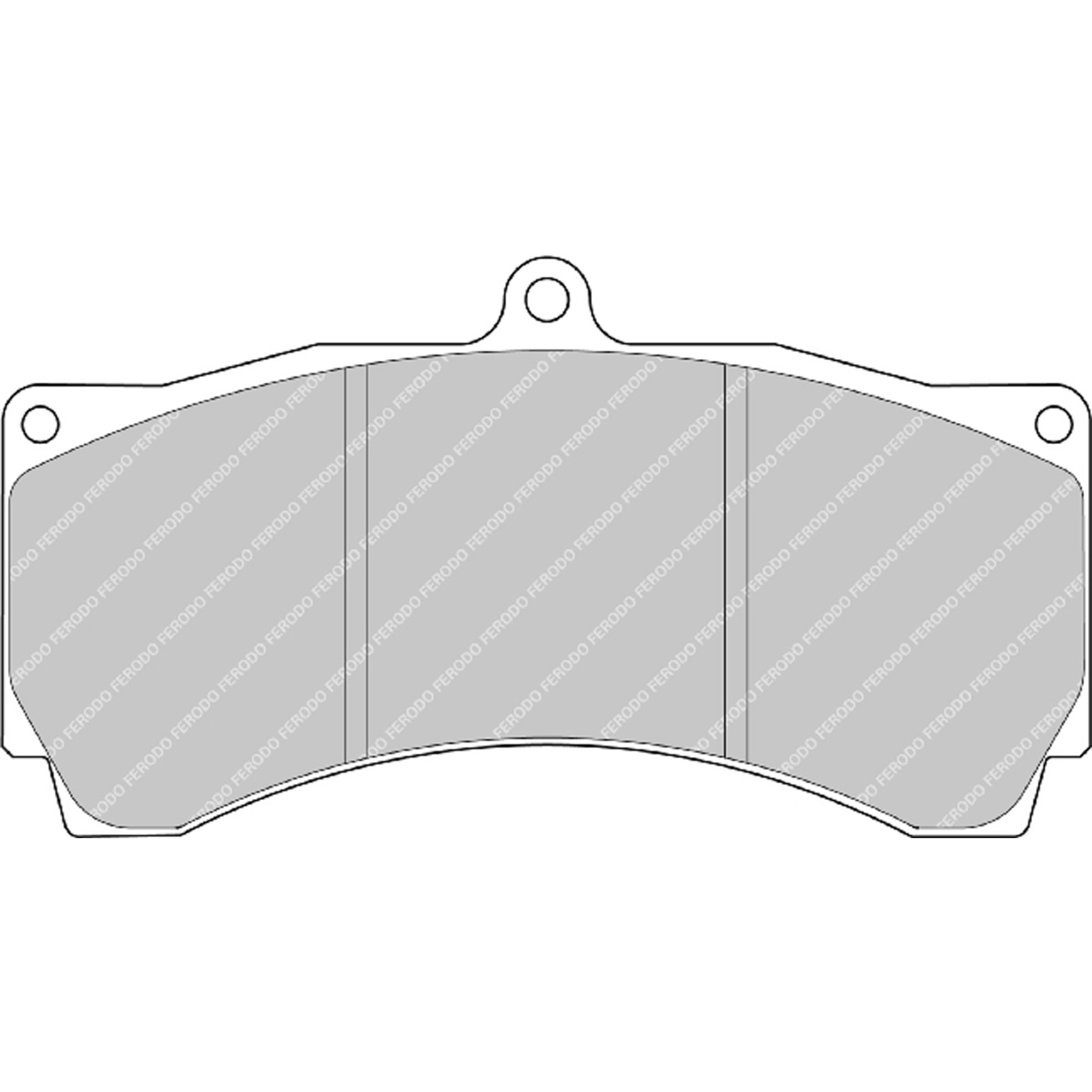 Plaquettes de frein FERODO FRP3006 DS2500 152 mm x 80 mm x 16 mm
