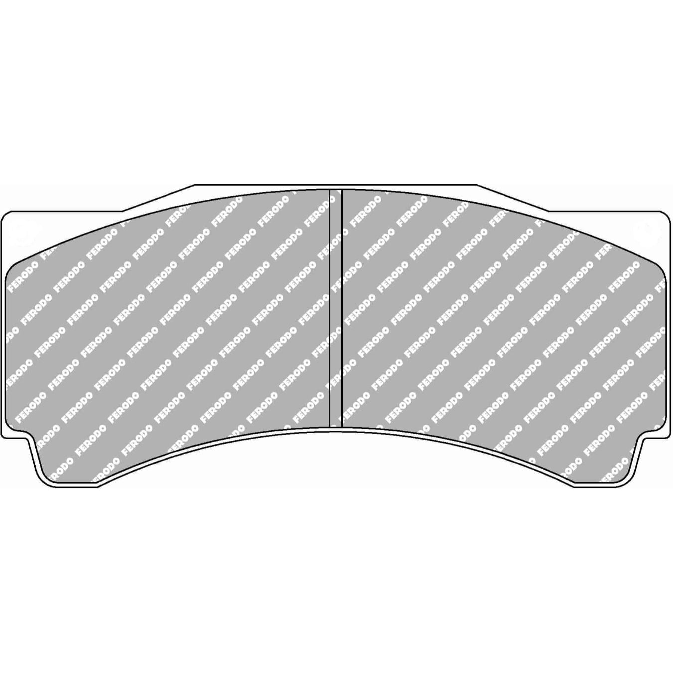 Plaquettes de frein FERODO FRP3014 DSUNO 152,1 mm x 68,9 mm x 25 mm