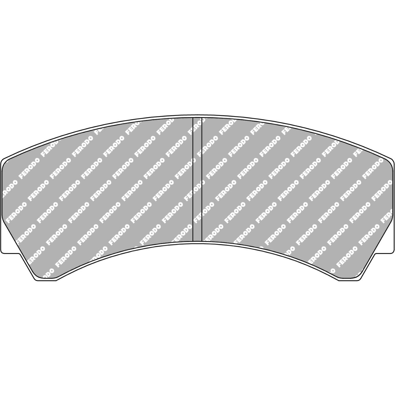 Plaquettes de frein FERODO FRP3018 TL66 132.4 x 55 x 16.7 mm