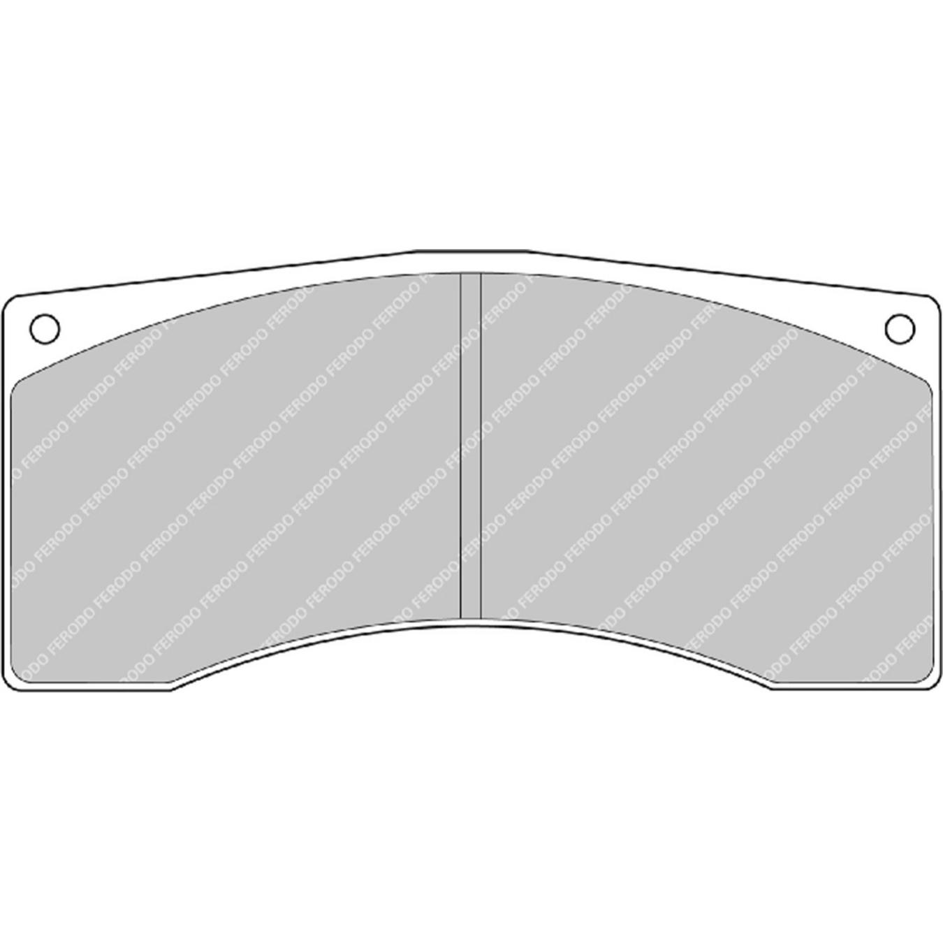 Plaquettes de frein FERODO FRP302 DS3.12 131.8 x 62.2 x 20 mm